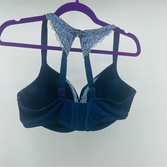 Cacique Navy Blue Balconette 46DD Bra Lightly Line - Picture 8 of 9